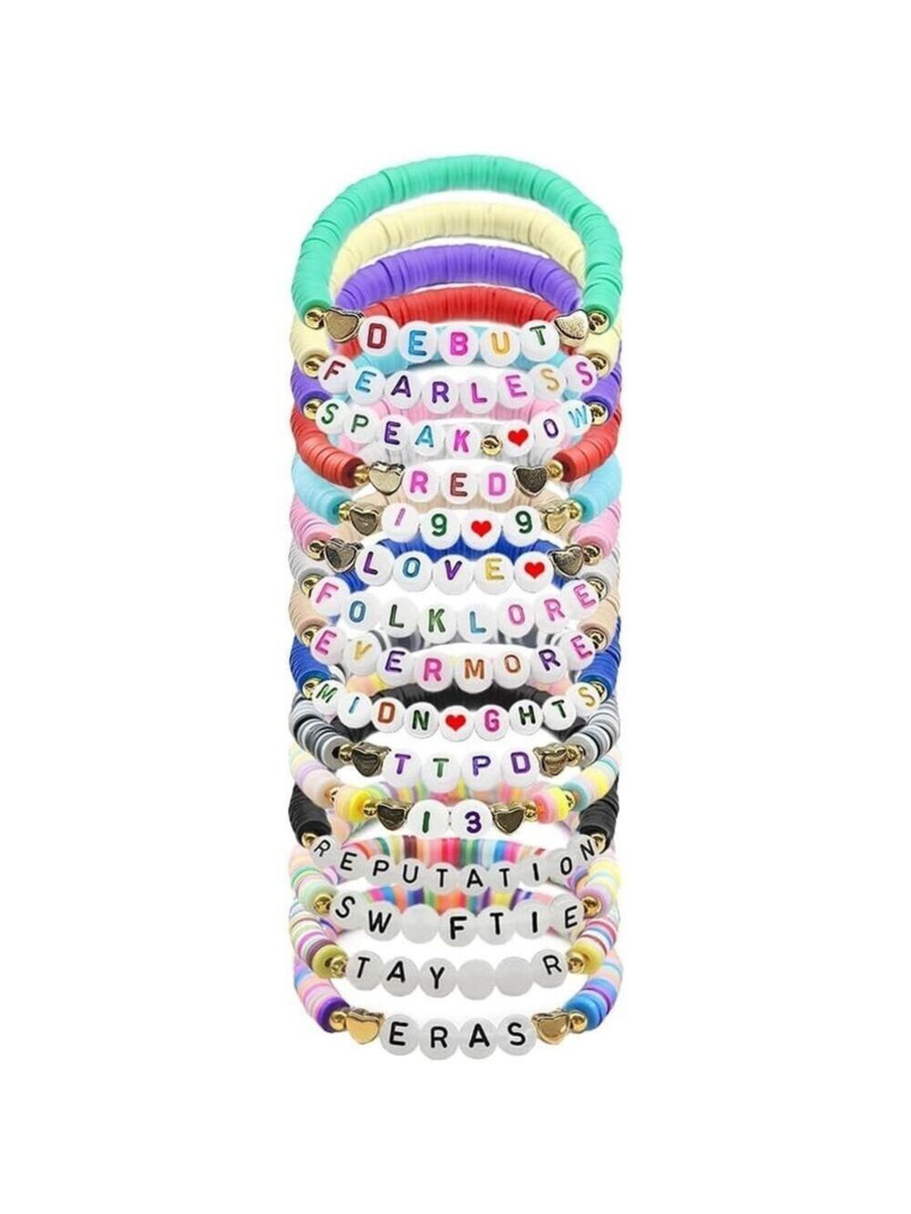 15 Pcs Swiftie Friendship Bracelets Album Inspired Letter Bracel